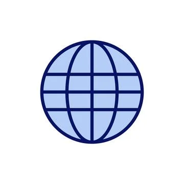 Web icon vector. go to web sign and symbol. web click icon. Global search ico Stock Illustration