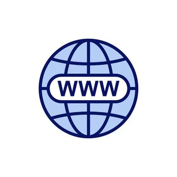 Web icon vector. go to web sign and symbol. web click icon. Global search ico Stock Illustration