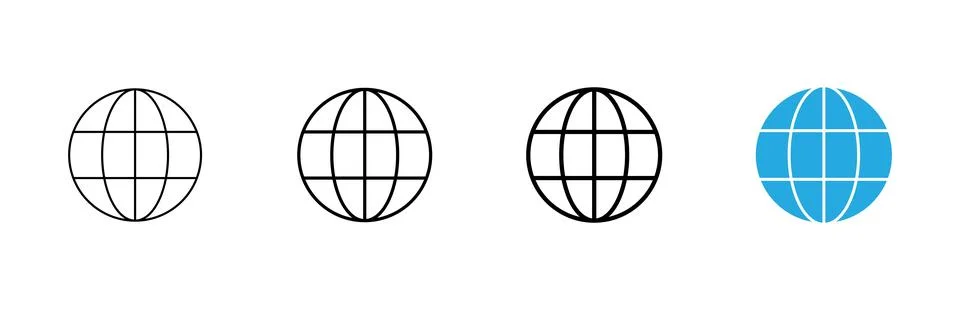 Web icon vector. go to web sign and symbol. web click icon. Global search ico 스톡 일러스트