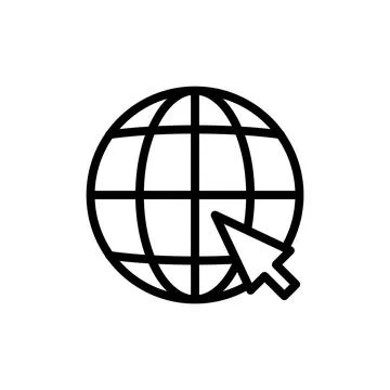 Web icon vector illustration. go to web sign and symbol. web click icon. Gl.. 库存插图