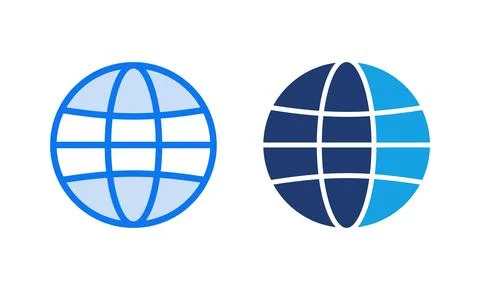 Web icon vector illustration. go to web sign and symbol. web click icon. Gl.. Illustrazione stock