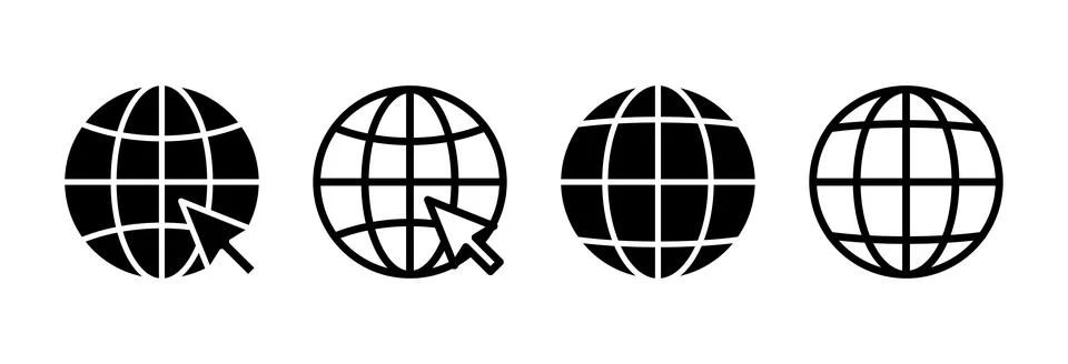 Web icon vector illustration. go to web sign and symbol. web click icon. Gl.. 스톡 일러스트