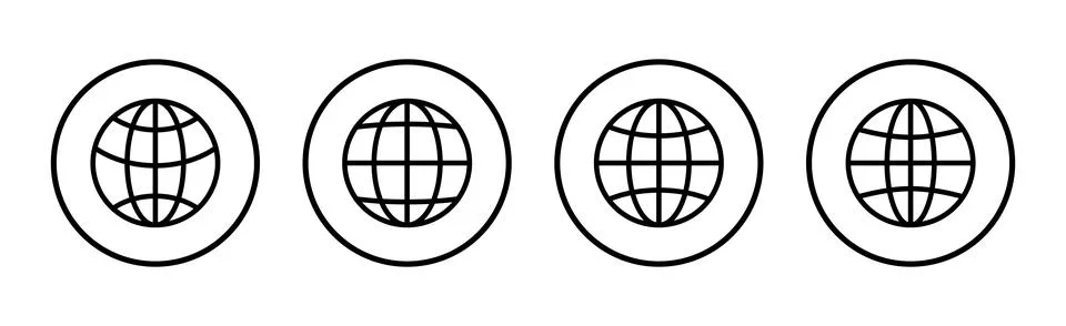 Web icon vector illustration. go to web sign and symbol. web click icon. Gl.. Illustrazione stock