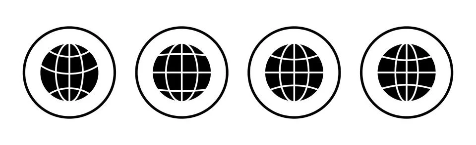 Web icon vector illustration. go to web sign and symbol. web click icon. Gl.. Illustrazione stock