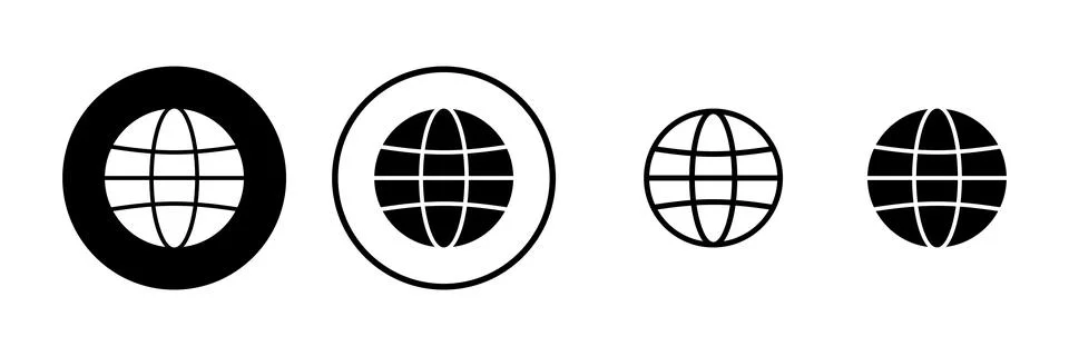 Web icon vector illustration. go to web sign and symbol. web click icon. Gl.. Stock Illustration