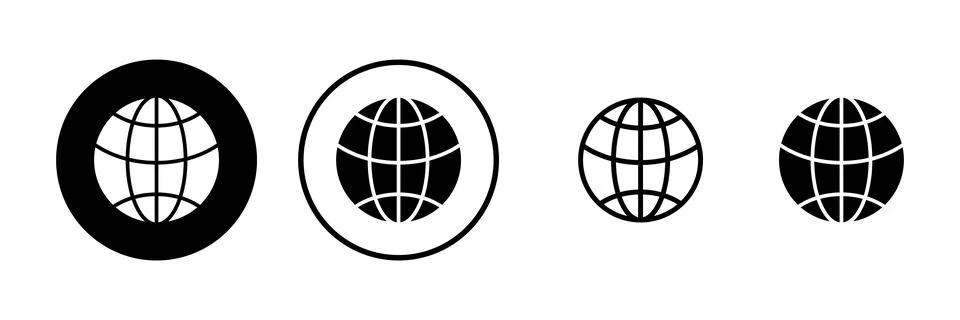 Web icon vector illustration. go to web sign and symbol. web click icon. Gl.. Stock Illustration
