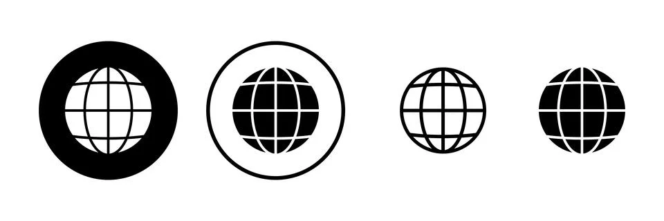 Web icon vector illustration. go to web sign and symbol. web click icon. Gl.. Stock-Illustration