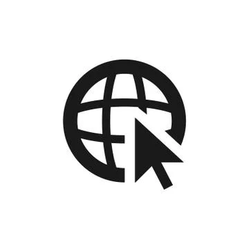 Web icon. Vector illustration in simple style on white background. EPS 10 Stock Illustration