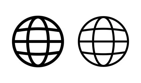 Web icon vector. Web icon page symbol for your web design. Internet world v.. 스톡 일러스트