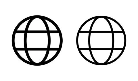 Web icon vector. Web icon page symbol for your web design. Internet world v.. Stock Illustration