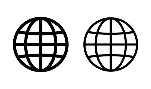 Web icon vector. Web icon page symbol for your web design. Internet world v.. Stock Illustration