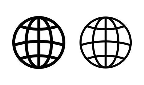 Web icon vector. Web icon page symbol for your web design. Internet world v.. Stock Illustration