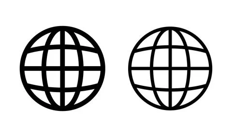 Web icon vector. Web icon page symbol for your web design. Internet world v.. Stock Illustration
