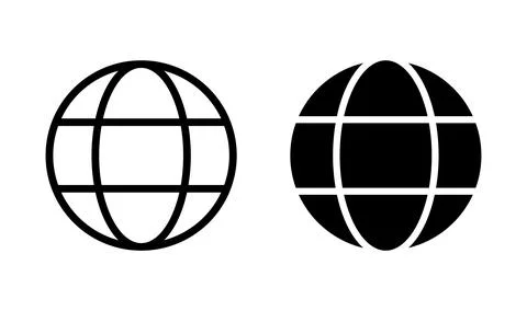 Web icon vector. Web icon page symbol for your web design. Internet world v.. Stock Illustration