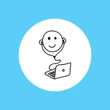 Web icon webinar Illustrazione stock