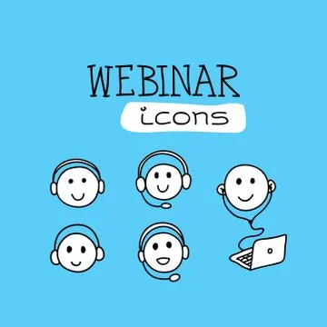 Web icon webinar Stock Illustration