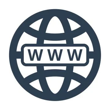 Web icon on white background. Illustrazione stock