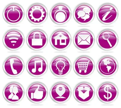 Web icons Stock Illustration