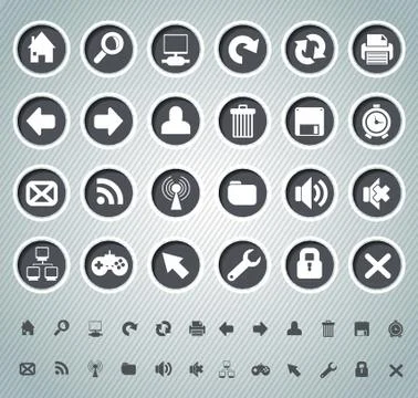 Web icons Stock Illustration