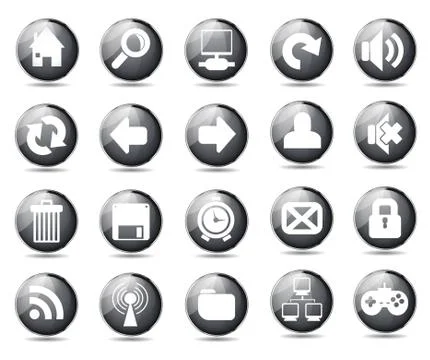 Web icons Stock Illustration