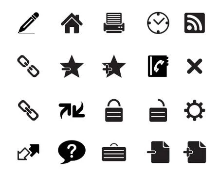 Web icons Stock-Illustration