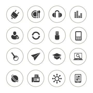 Web icons Stock Illustration