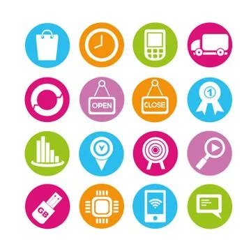 Web icons Stock Illustration