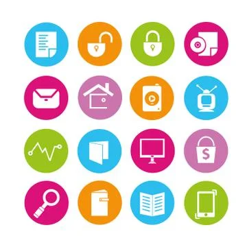 Web icons Stock Illustration