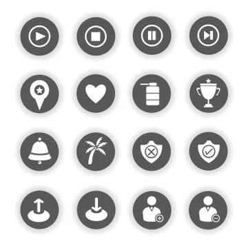 Web icons Stock Illustration