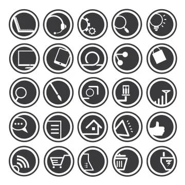 Web icons Stock Illustration