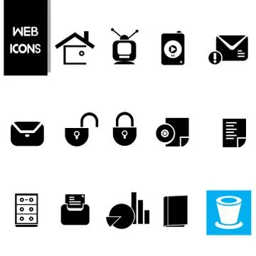 Web icons Stock Illustration