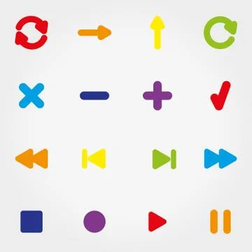 Web icons Stock Illustration