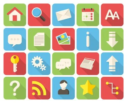 Web icons Stock Illustration