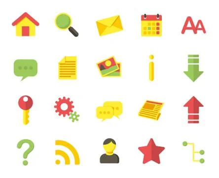 Web icons Stock Illustration