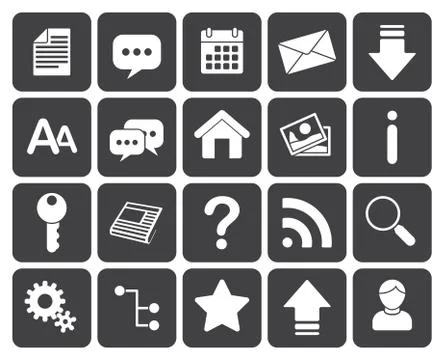 Web icons Stock Illustration