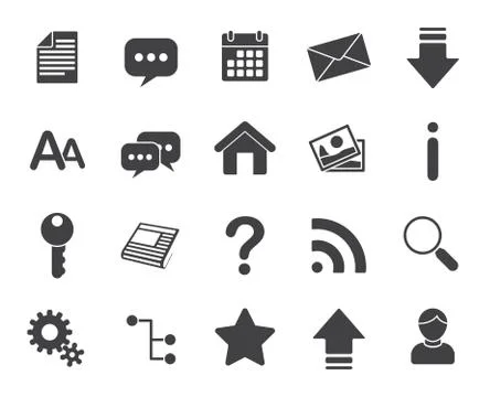 Web icons Stock Illustration