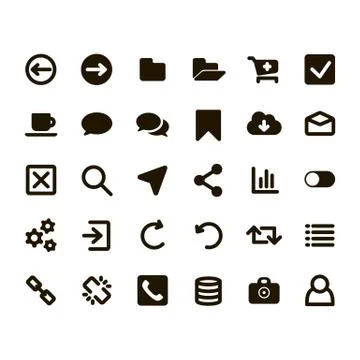 Web icons illustration Illustrazione stock