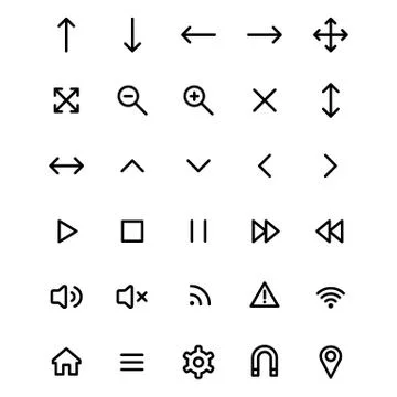 Web icons illustration Stock Illustration