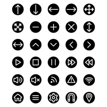 Web icons illustration Stock Illustration