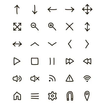 Web icons illustration Stock Illustration