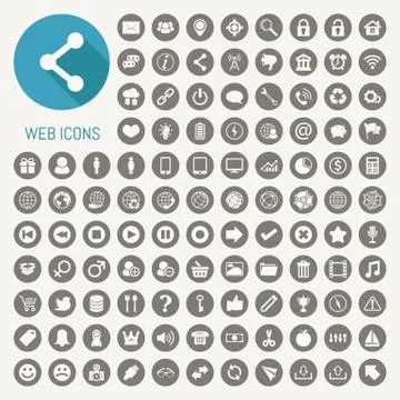 Web icons set Stock Illustration