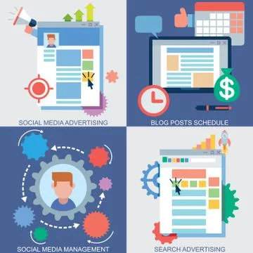 Web Icons Set  Stock Illustration