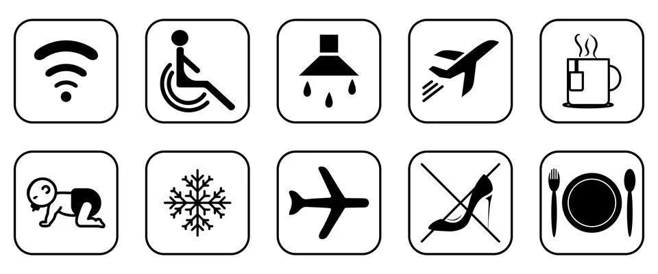 Web icons set Stock Illustration