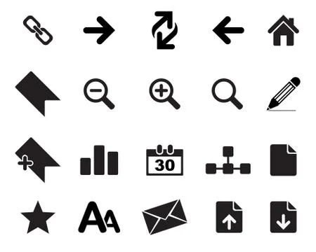 Web icons vector Illustrazione stock