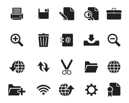 Web Icons Vector Stock-Illustration