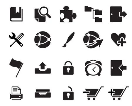 Web Icons Vector Illustrazione stock