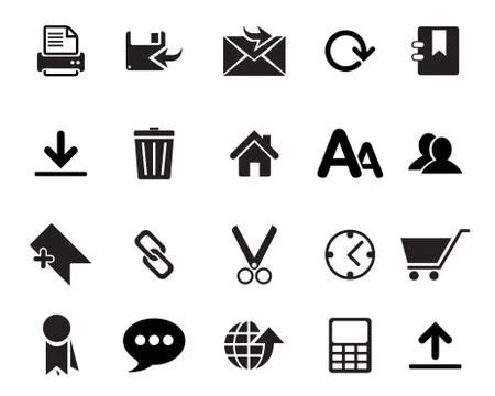 Web Icons Vector Stock Illustration