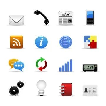 Web Icons Vector Stock-Illustration