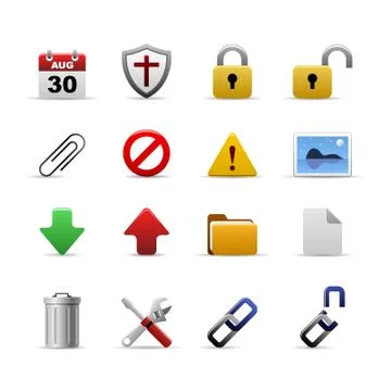 Web Icons Vector Illustrazione stock