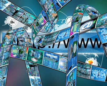 Web information 库存插图